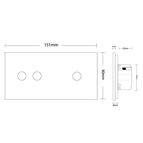 Kombination Lichtschalter/Serienschalter Schwarz VL-C701/C702-12