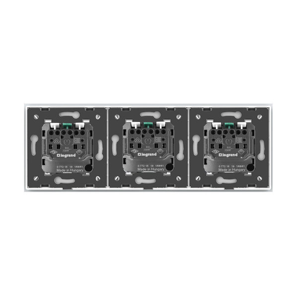 Dreifache Steckdose mit Installationsklemmen Weiß VDE VL-C7C3EU-11-A-VDE