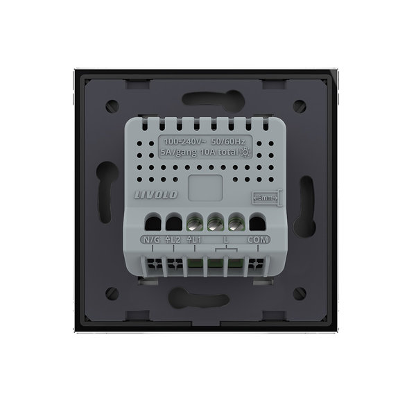 ZigBee SmartHome Einfacher Lichtschalter Schwarz VL-C701Z-12