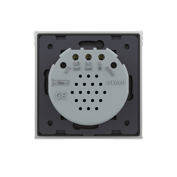 ZigBee SmartHome Zweifacher Lichtschalter Grau VL-C702Z-15