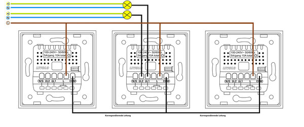 ZigBee SmartHome Einfacher Wechsel-/Kreuzschalter in Grau VL-C701SZ-15