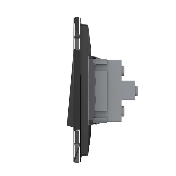 Zweifacher Wipp-Taster schwarz VL-C7-K2H/SR-12