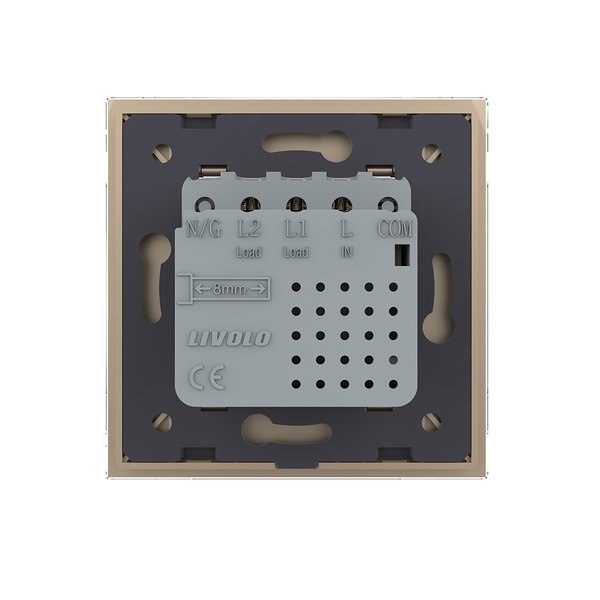 Einfacher Notch-Lichtschalter Gold VL-K210/SR-11/13