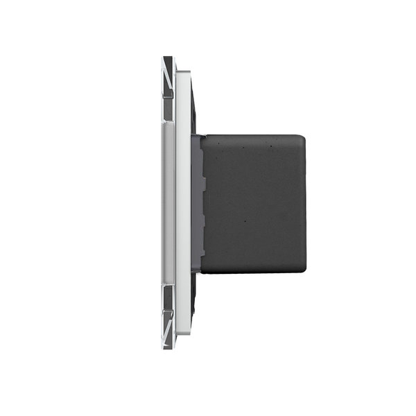 USB Ladesteckdose Typ A & C inkl. Glasrahmen in Schwarz/Weiß VL-USB-AC-12-VL-C7-SR-11-A