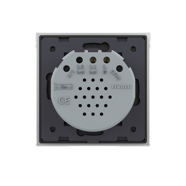 Einfacher Lichtschalter Niederspannung 12/24V Grau VL-C701C-15