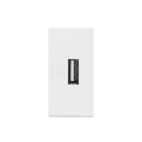 Livolo halbes USB-Modul zum Aufladen von Geräten in weiß für Bodentank