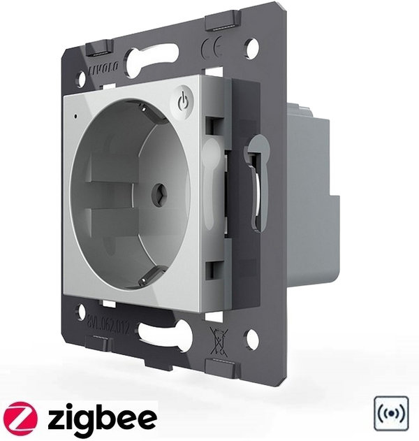 ZigBee SmartHome Modul Steckdose in Grau VL-C7ZBED-15