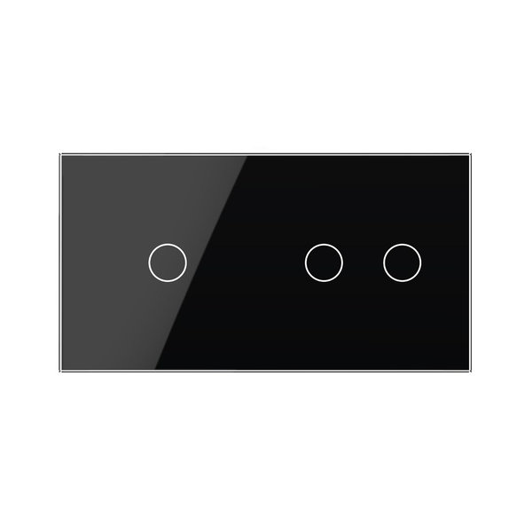 Kombination Serien Wechselschalter/Lichtschalter schwarz VL-C702S/C701-12