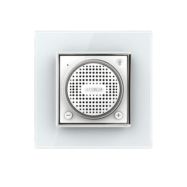 Bluetooth Lautsprecher mit Glasrahmen Weiß VL-FCF-2WP/SR-11
