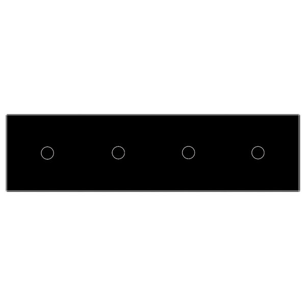 LIVOLO Vier einfache Lichtschalter Schwarz VL-C701/C701/C701/C701-12