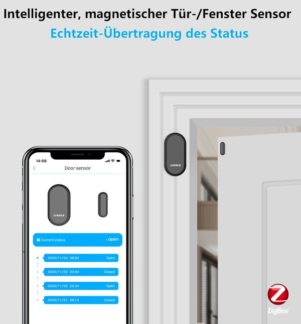 ZigBee SmartHome Tür-/Fenster-Sensor VL-XM001