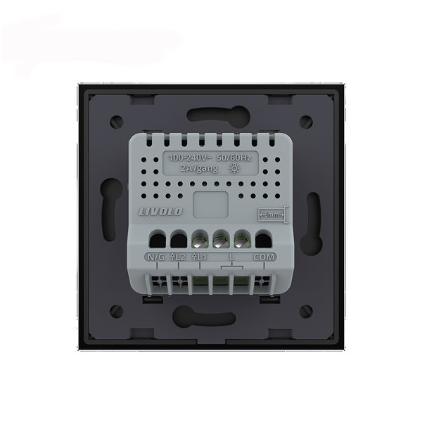 ZigBee SmartHome Einfacher Dimmer-Schalter Schwarz VL-FC1D2Z-2G-C1-12