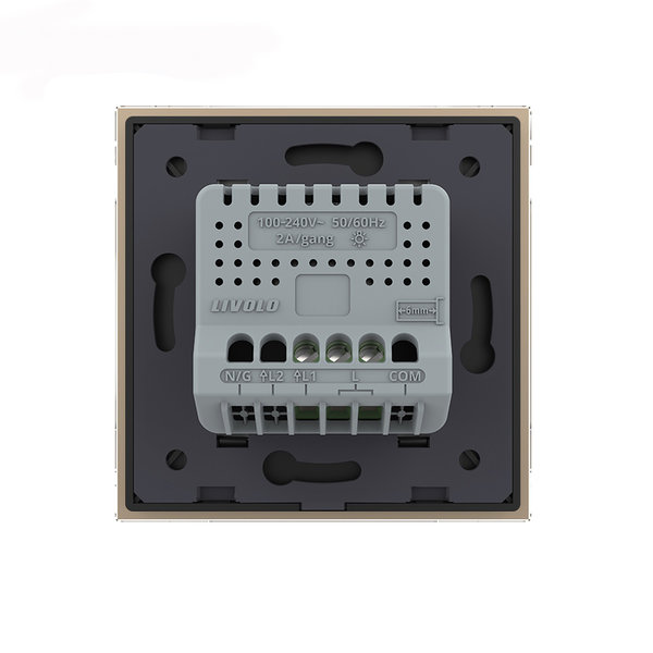 ZigBee SmartHome Einfacher  Dimmer-Schalter Gold VL-FC1D2Z-2G-C1-13