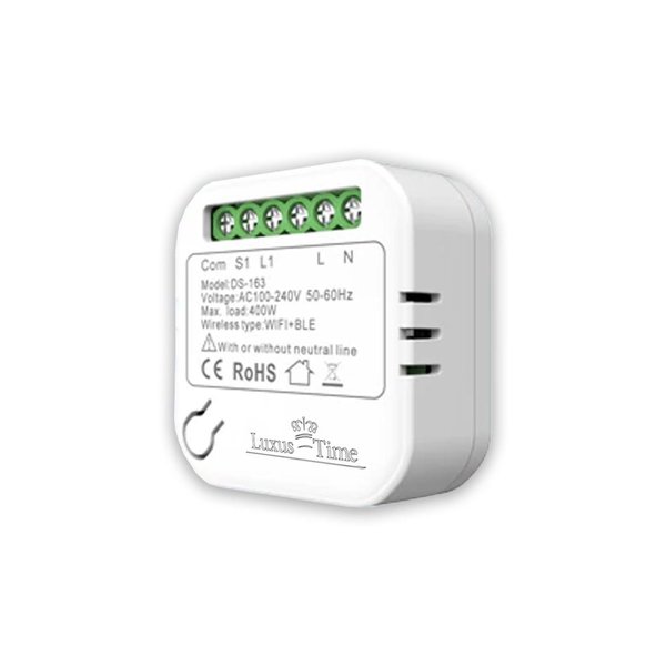 Smarter WiFi Controller für Licht-/Wechselschalter inkl. Null-Leiter-Kondensator