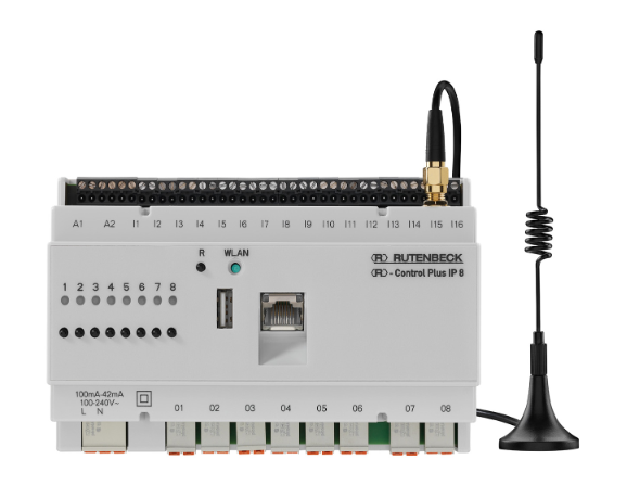 Rutenbeck IP Schaltaktor 700802611 Typ TCR IP 8 - kabellos, kabelgebunden